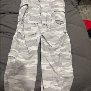 Men's Gray Camouflage Cargo Pants